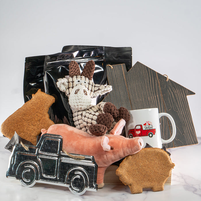 Barnyard Friends Gift Basket