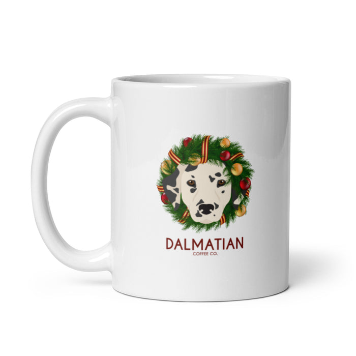 "Dalmatian Wreath" Mug